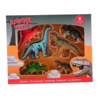 ANIMAL WORLD - Dinosaurier Spillset (6 Figuren)