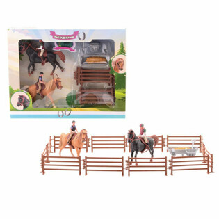 MY LOVELY HORSE - XL - 2x Spillp&auml;erd mat groussem Reitstall - An enger Cadeausbox (1 Stk.)