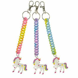 Unicorn / Eenhaarn Spiral Schl&euml;sselunh&auml;nger (24 Stk.)