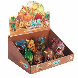 DINOSAURIER-SPILLFIGUREN MAT TOUN AN DER DISPLAY (8 St&eacute;ck)