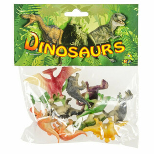 12 ST&Eacute;CK DINOSAURIER SPILLGIFIUREN A VERPAKKUNG (6 Stk.)