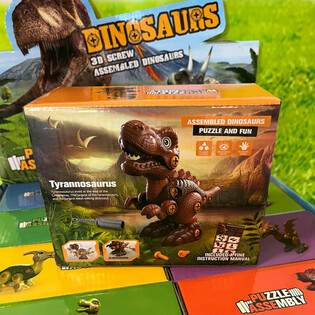 3D Dinosaurier Bausatz an der K&euml;scht - Display (8 Stk.)