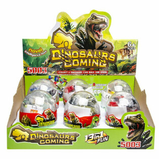 Bricks Bausteng - Dinosaurier Set an der Kapsel (6 St&eacute;ck)
