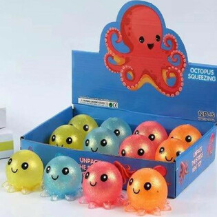 Squeeze Octopus Display (12 St&eacute;ck)