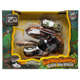 DINOSAURIER AUTO LAUNCHER - LUXUS GESCHENKBOX (2 ST&Eacute;CK)