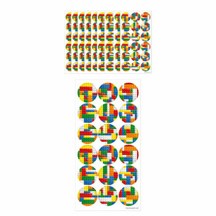 Fun Stickers - Brickz Bausteng (10 Blieder)