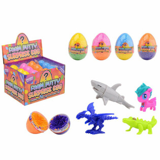 Foam Putty Surprise Egg - mat Iwwerraschungsspillsach am Display (24 Stk.)