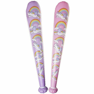 Grousse Opgeblosenen Unicorn-Knuppel - 85cm - Faarfmix (12 Stk.)
