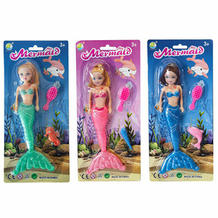 Miermait / Mermaid Popp op Kaart (6 Stk.)