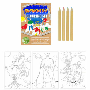 ECO FRIENDLY - SUPERHELDEN ZEICHENSET (25 St&eacute;ck)