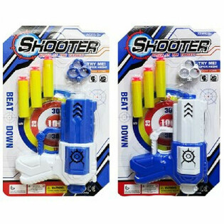 Shooter Pistoul mat 3 Saugkn&auml;pp op Kaart (6 Stk.)