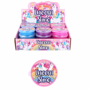 Unicorn / Eenhorn Schl&auml;im am Display (24 Stk.)