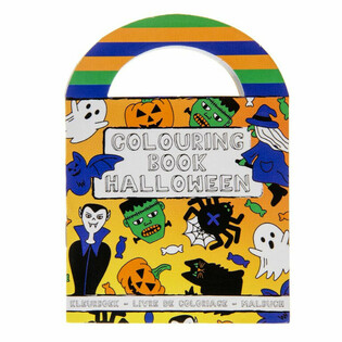 Kleng Halloween-Molbicher mat Stickeren (48 Stéck)