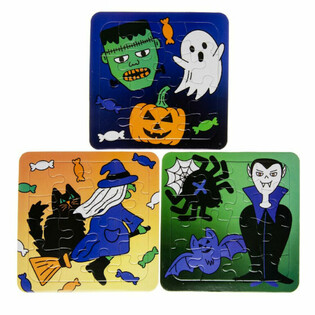 Halloween-Puzzelen Mix - 14 x 14 Cm. (50 Stk.)
