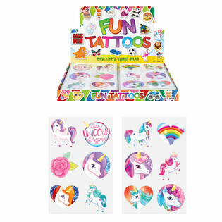 Fun Tattoos: Unicorn Display (96 St&eacute;ck)