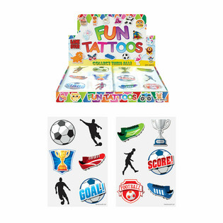 FUN TATTOOEN - FUSSBALL AN DISPLAY (96 ST&Eacute;CK)