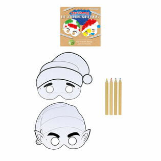 ECO FRIENDLY Mol deng eegen Chr&euml;schtmask mat 4 Bl&auml;ist&euml;fter (12 St&eacute;ck)
