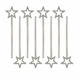 Zauberstaf mat St&auml;r, 17 cm (1 Packung mat 8 Stk.)