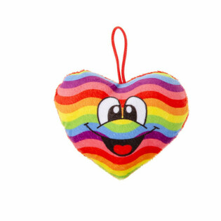 PL&Uuml;SCH REGENBOGEN-H&Auml;ERZ SMILEY (24 Stk.)