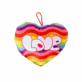 Pl&uuml;sch Regenbogen Love H&auml;erz (24 Stk.)