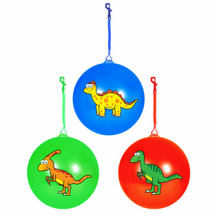 DINOSAURIER BALL MAT SCHNOUER / BUNGEEBALL &Oslash;23 Cm (24 Stk.)