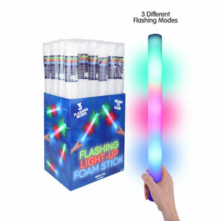 LED Schaumstoff-Stiecken - Multicolor Party-Staf am Display (24 St.)