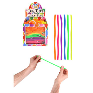 Stretchy Strings - Dehnbar elastesch Schn&eacute;ier - Mix Faarwen - Am Display (144 Stk.)