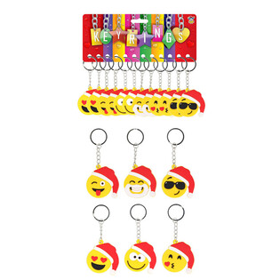 CHR&Euml;SCHTDAG SMILEY SCHL&Euml;SSELANH&Auml;NGER (12 Stk.)