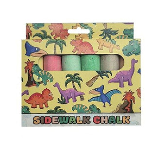 6 St&eacute;ck Grouss Stroossekreid - Dinosaurier-Modell (12 Stk.)