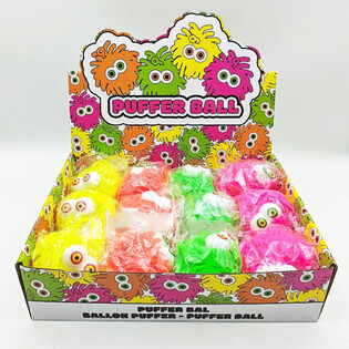 PUFFER BALL MAT AEN - 10CM - AN DISPLAY (12 Stk.)