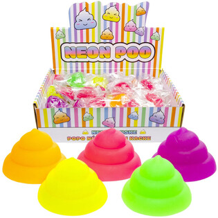NEON SQUEEZE KAK - MIX FAARWEN - AN DISPLAY (50 Stk.)