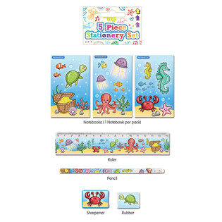 5-deelegy Sea Life Schreifset (24 Stk.)