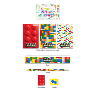 5-deelegen Bricks Schreifset (24 Stk.)