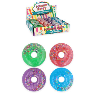 Putty Donuts an engem faarwegen Display - Mix Faarwen (24 St&eacute;ck)