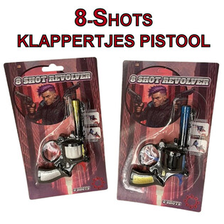 8-SCHOSS KNALLPISTOUL OP KAART (24 Stk.)