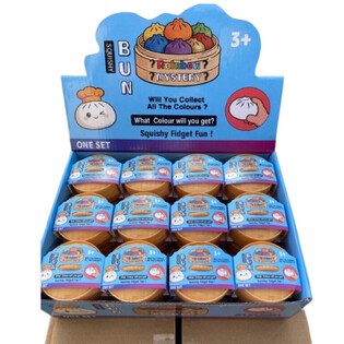RAGE - Squishy Bun Dumplings KLENG (5.3x5.3x4.1 cm) - Viral 2026 Fidget Toy (24 Stk.)
