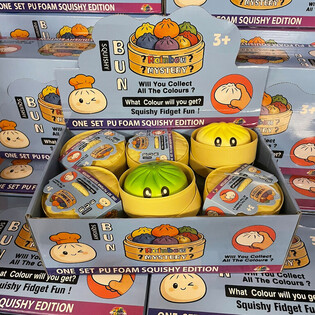 RAGE - Squishy Bun Dumplings GROUSS - ONE SET PU FOAM SQUISHY EDITION (12 Stk.)