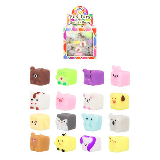 Tombola Squishy - Cube Animals - Am Display (96 Stk.)