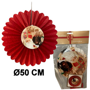 SINTERKLAAS DEKORATIOUNSFACH &Oslash;50 CM - FALTBART (6 Stk.)
