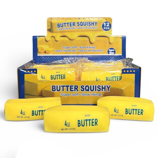 RAGE - SQUISHY BUTTER / BOTTER - Schaum F&euml;llung - SLOW RISING - Dim. 11x4x4 Cm - AM DISPLAY (12 Stk.)