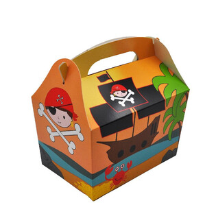 MENUBOX MODELL: PIRAT - Mooss 18.5x12x19 CM - FOODBOX - KIDSBOX (24 Stk.)