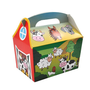 MENUBOX MODEL: BAUERENHOF D&Eacute;IEREN - Dim. 18.5x12x19 CM - FOODBOX - KIDSBOX (24 Stk.)
