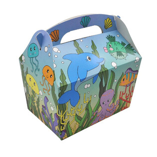 MENUBOX MODELL: MEERESD&Eacute;IEREN - Dim. 18.5x12x19 CM - FOODBOX - KIDSBOX (24 St.)