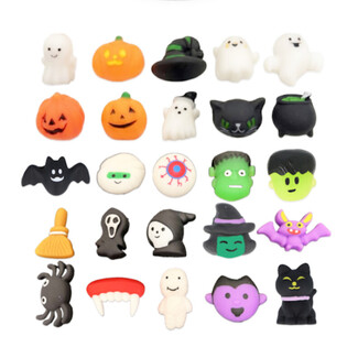 MIX HALLOWEEN SQUISHY FIGUREN AN ENGEM EEMER (25 Stk.)