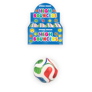 HIGH BOUNCE FUSSBALL - SPRANGBALL - AN DISPLAY (24 Stk.)
