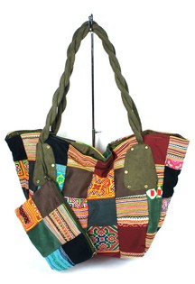 B-FAIR Patchwork-Tasch Grouss Gr&eacute;ng (1 Stk.)
