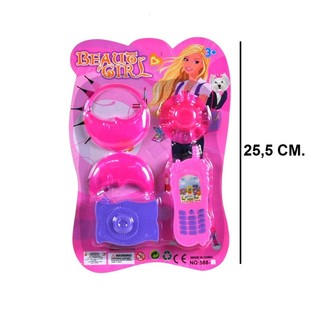 Beauty Girl Set op Kaart (6 Stk.)
