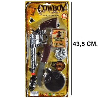 COWBOY-SET OP KAART - MODEL 4 (6 Stk.)