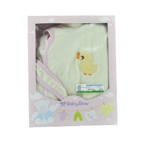 BABY BOW Kannerbademantel Giel / Rosa