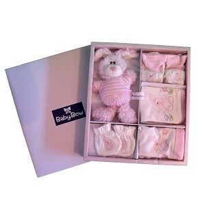BABY BOW 5-deelege Gebuerts-Set - Meedercher